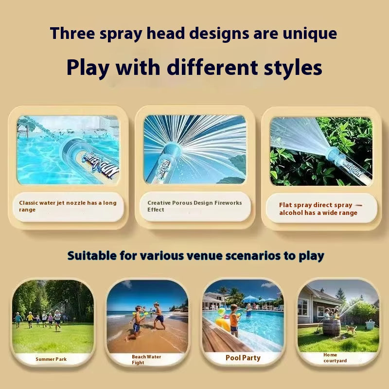 Firework Splash Cannon™ Transform Every Water Fight with 3 Unique Spray Modes