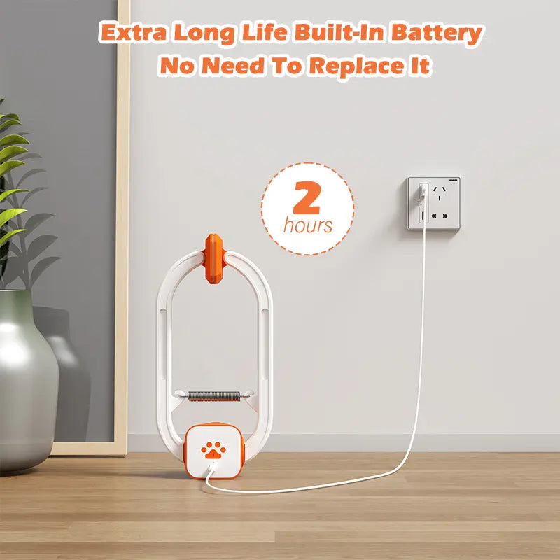 KittyHang™ Hands-Free Cat Entertainer – Smart Teaser Wand with Realistic Random Movement | Rechargeable, Durable Door Clip Design