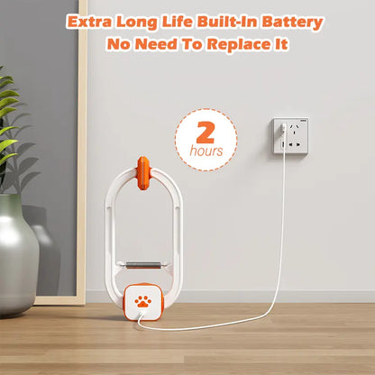 KittyHang™ Hands-Free Cat Entertainer – Smart Teaser Wand with Realistic Random Movement | Rechargeable, Durable Door Clip Design